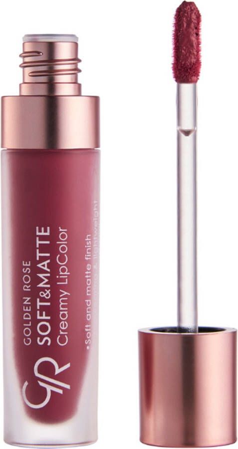 Golden Rose Soft & Matte Creamy Lipcolor NO: 112 Matte vloeibare lippenstift hydraterende formule minder droog op de lippen