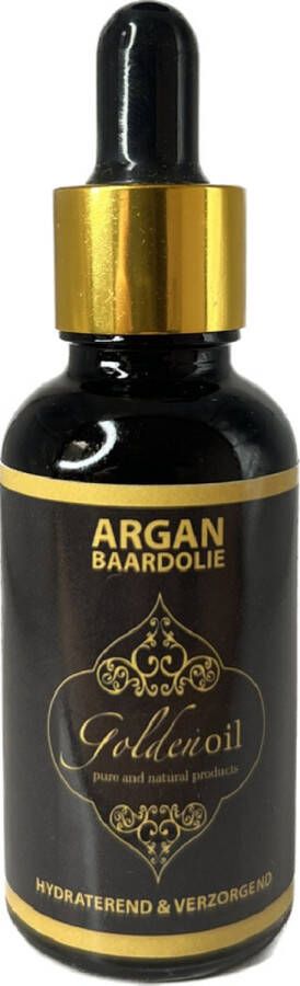 GoldenOil Baardolie Met pure Arganolie Hydraterend en Verzorgend Baardverzorging Stimuleert Baardgroei 30ml