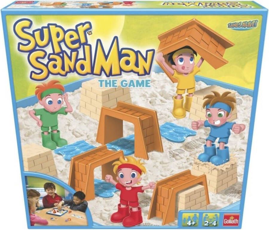 Goliath 83250 super sandman the game gezelschapsspel voor 2 tot 4 spelers vanaf jaar