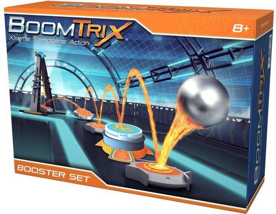 Goliath Actiespel BoomTrix Extreme Trampoline Action Booster Set spelen met knikkers