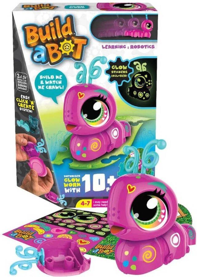 Goliath Build A Bot Mini Glow Worm Interactief huisdier