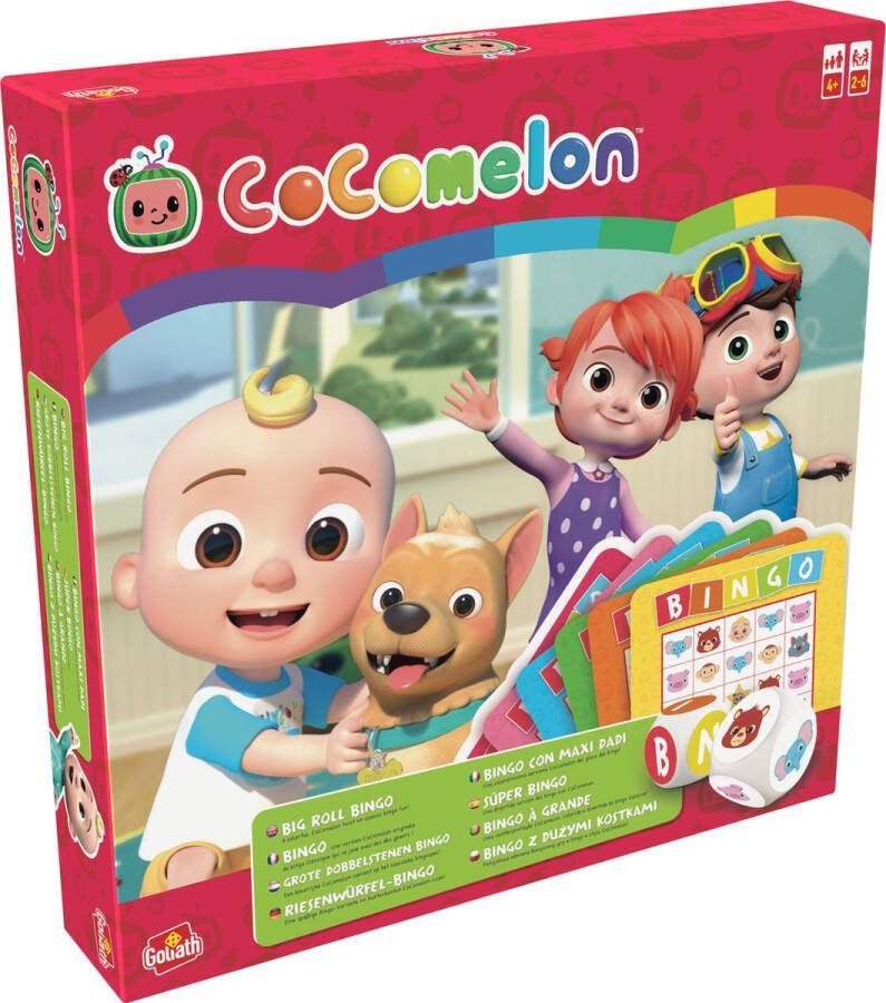 Goliath CoComelon Grote dobbelstenen bingo actiespel