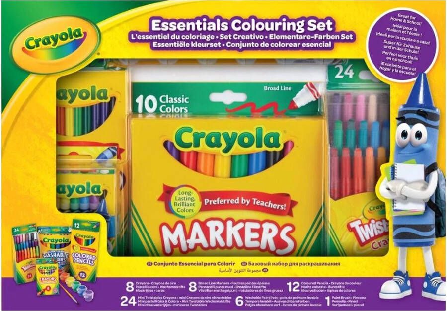 Goliath Crayola Essentials Colouring Set 59 delige kleur- en hobbyset