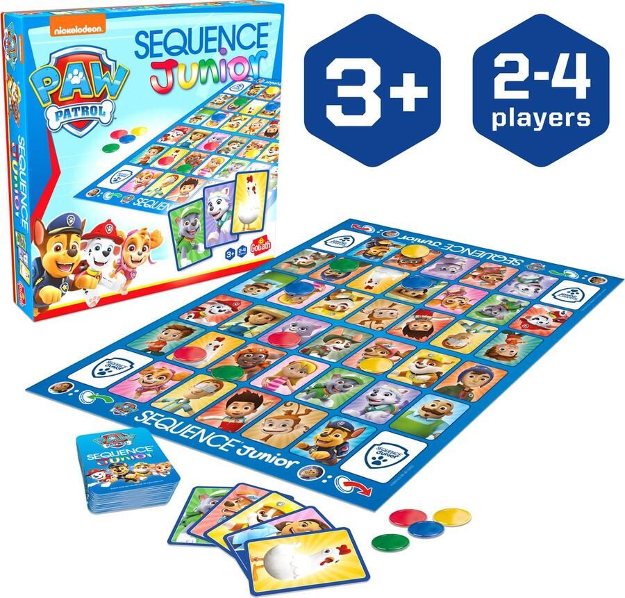 Goliath Sequence Paw Patrol Bordspel Kinderspel Speel Sequence met jouw favoriete Paw Patrol helden!