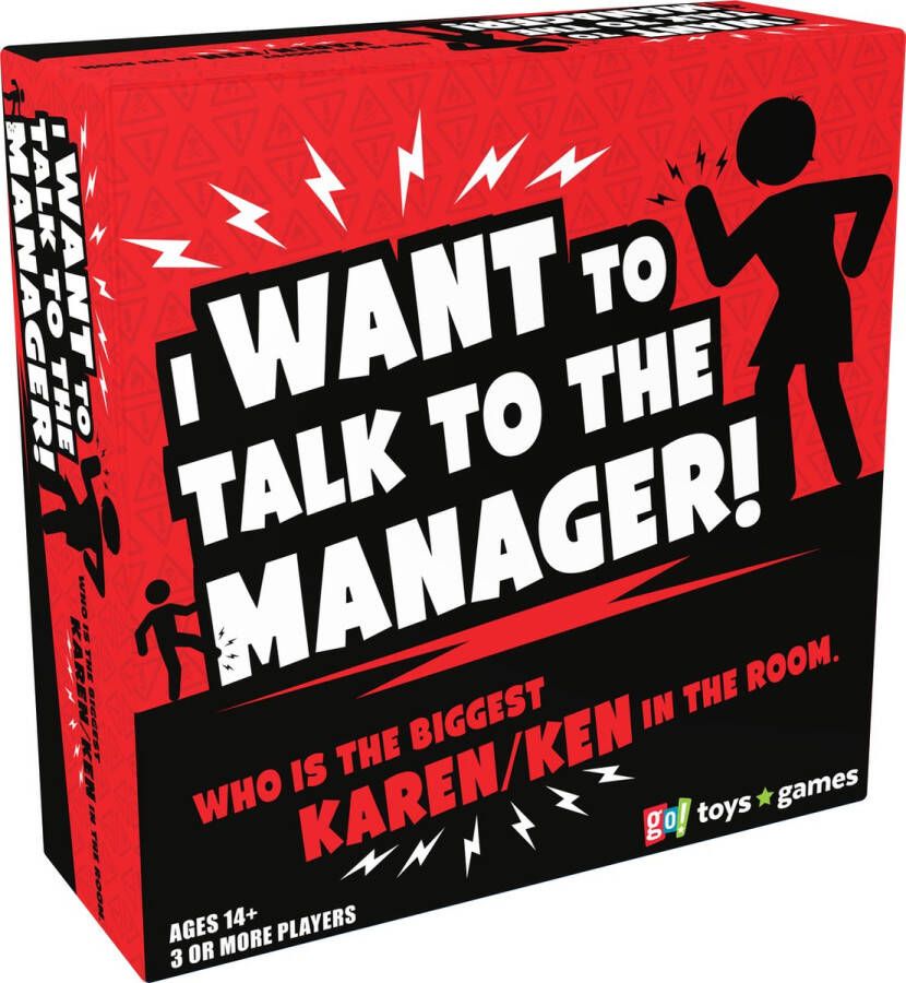 Goliath I Want To Talk To The Manager! Engelstalig Kaartspel Partyspel Kom Erachter Wie De Grootste Karen Ken Is!