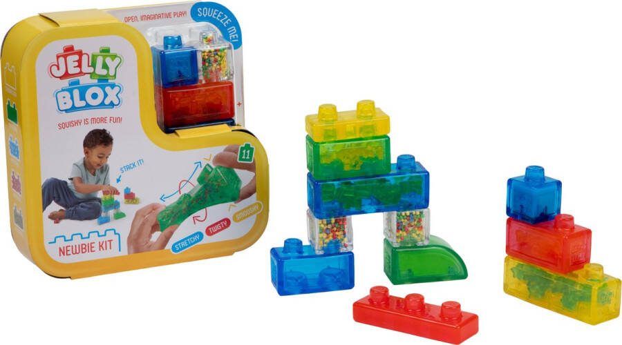 Goliath Jelly Blox Newbie Kit Constructiespeelgoed Zachte Bouwblokken Pijnvrij Spelen Voor kinderen vanaf 2 jaar