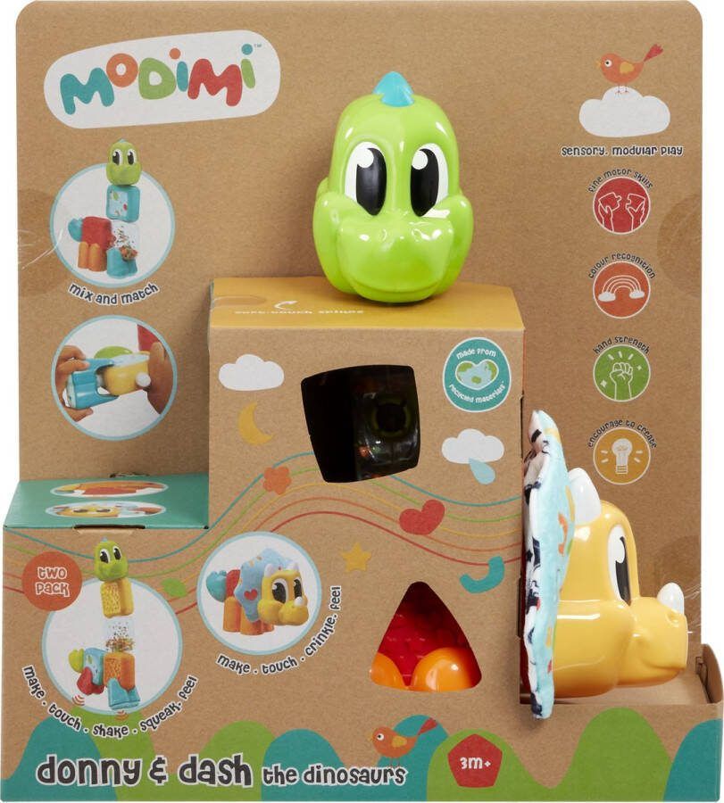Goliath Modimi Dino set Speelfiguur Educatief Baby Speelgoed Voor Kinderen Vanaf 10 Maanden