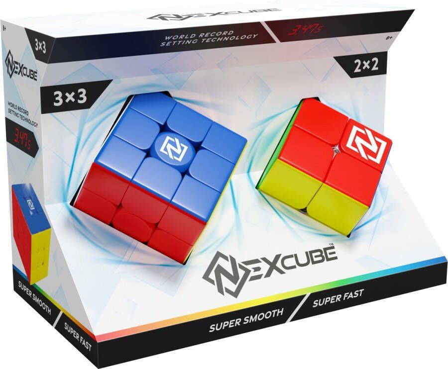 Goliath Nexcube Combo Pack 3x3 + 2x2 Stackable Speed cube Snelste speedcube op de markt!