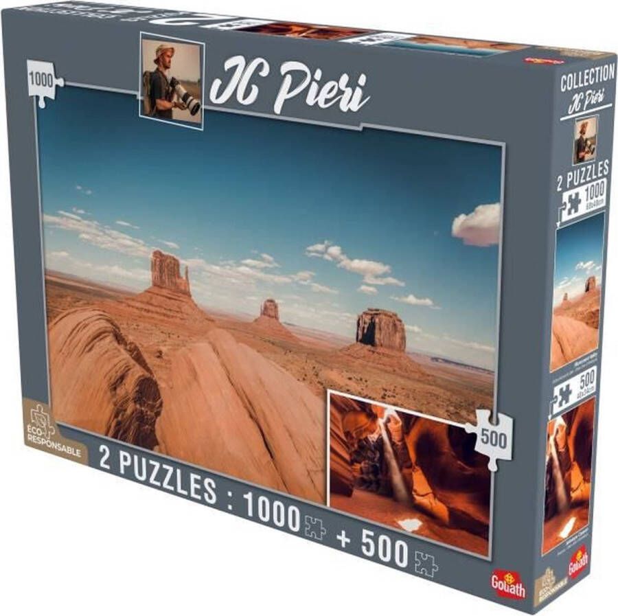 Goliath Puzzel JC Pieri Collection Monument Valley en Antelope Canyon (Verenigde Staten)