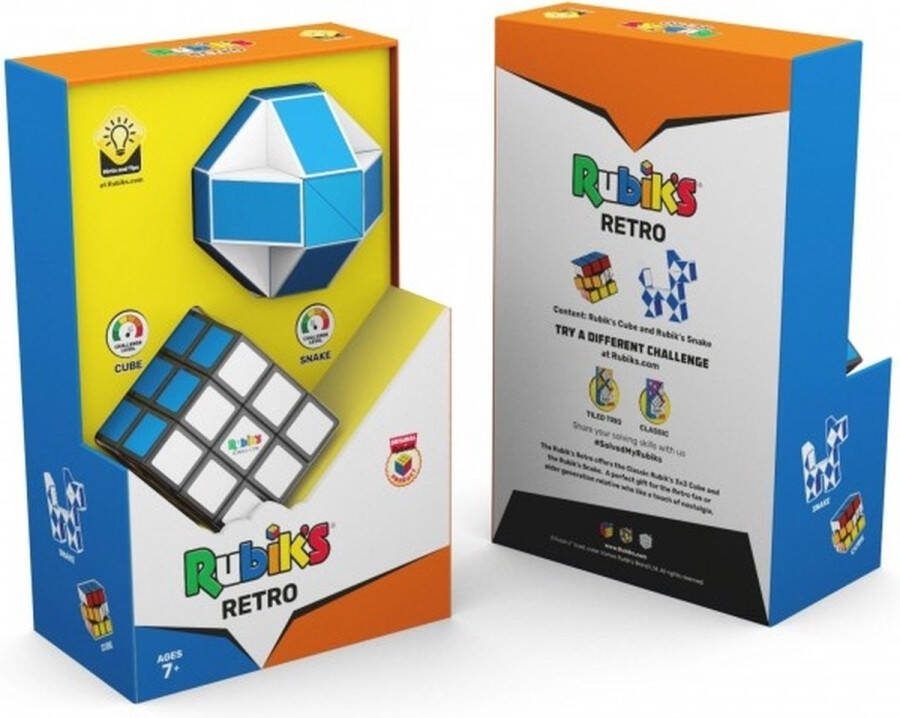Goliath Rubik's Retro 18018 2 delige Retro set Rubik's 3x3 en Rubik's Snake