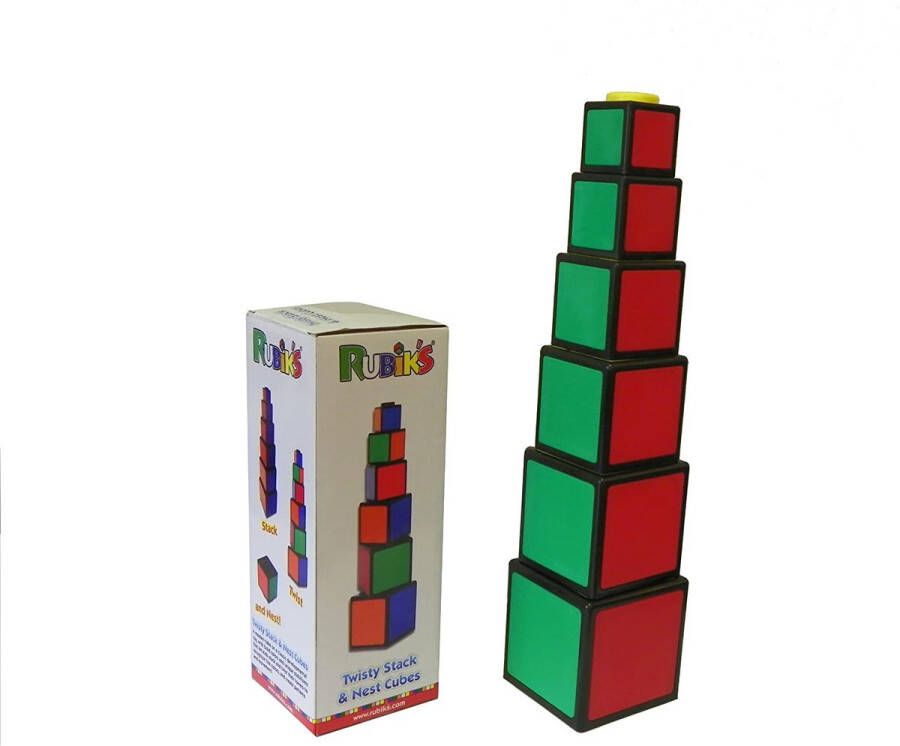 Goliath Rubik&apos;s Twisty stack & nest cubes Stapelbare bouwblokken 6 delig