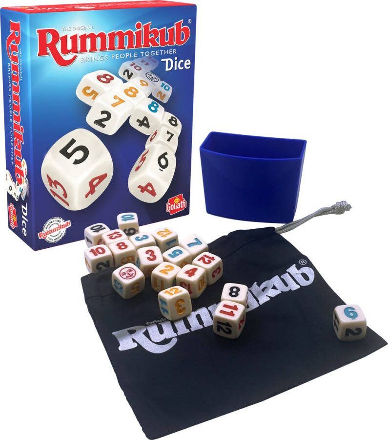 Goliath Rummikub Dice Dobbelspel Bordspel Makkelijk mee te nemen op reis! Rummikub met dobbelstenen!