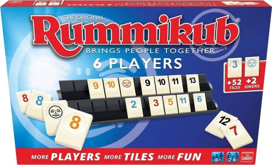 Goliath Rummikub The Original geschikt voor 6 Spelers Bordspel Gezelschapsspel