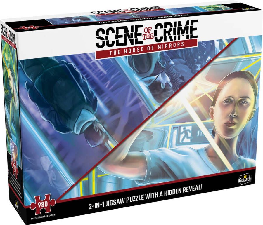 Goliath Scene of the Crime: The House of Mirrors Puzzle 980 Puzzelstukjes 2-in-1-puzzel