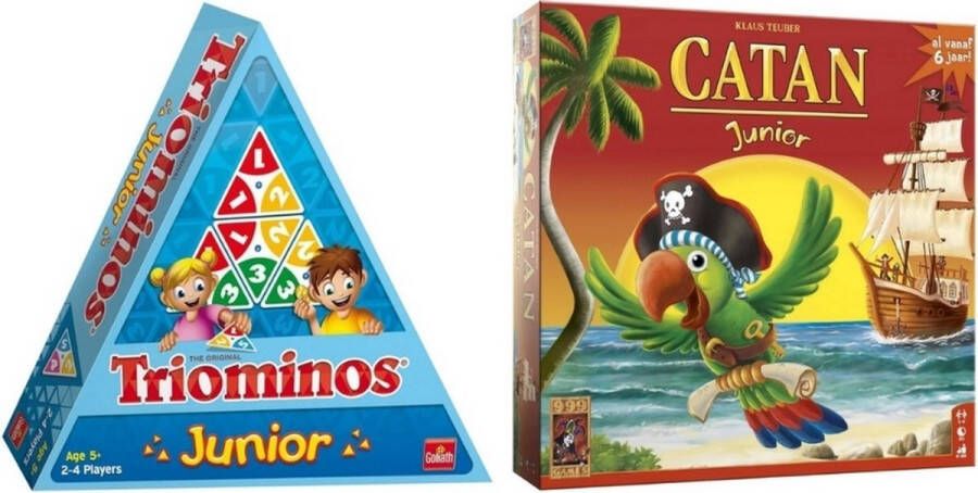 Goliath Spellenbundel 2 Stuks Triominos Junior & Catan Junior