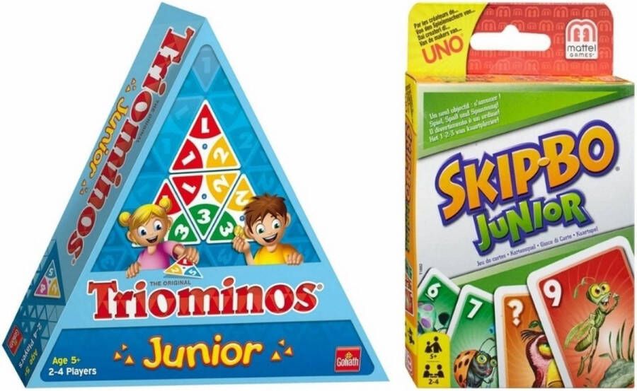 Goliath Spellenbundel 2 Stuks Triominos Junior & Skip-Bo Junior