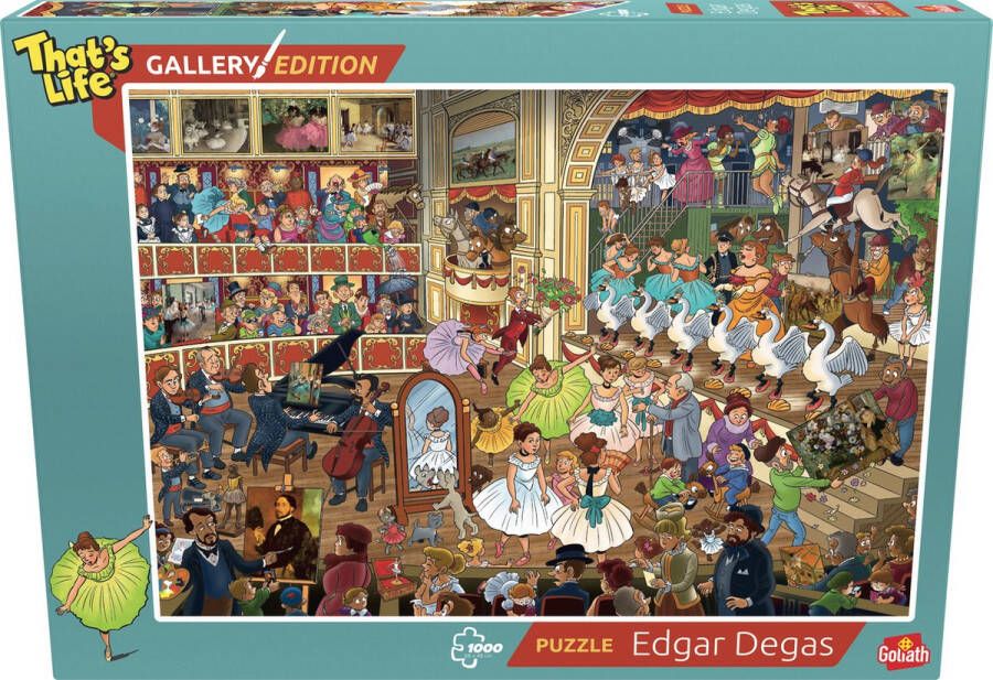 Goliath That's Life Gallery Edition: Edgar Degas 1000 Puzzelstukjes Legpuzzel (68x48cm)