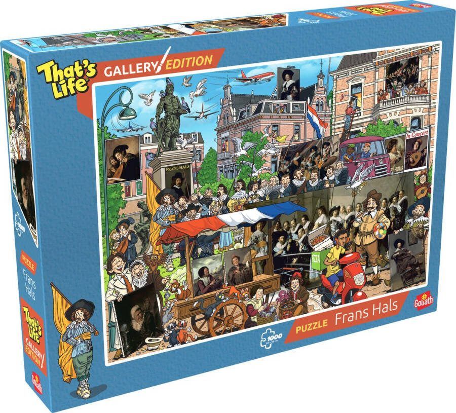 Goliath That's Life Gallery Edition: Frans Hals '24 1000 Puzzelstukjes Legpuzzel (68x48cm)