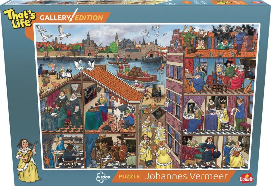 Goliath That's Life Gallery Edition: Johannes Vermeer 1000 Puzzelstukjes Legpuzzel (68x48cm)