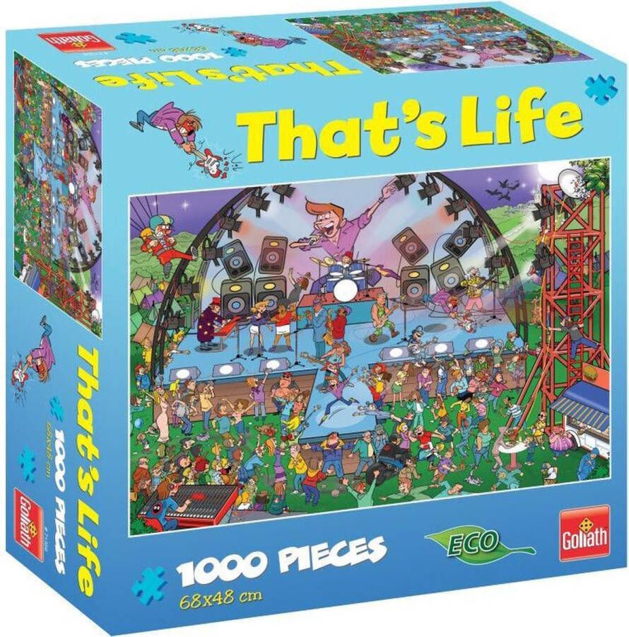 Goliath That's life puzzel 1000 stukjes Pop Concert 68 x 48 cm 71416 1000 Pcs pieces