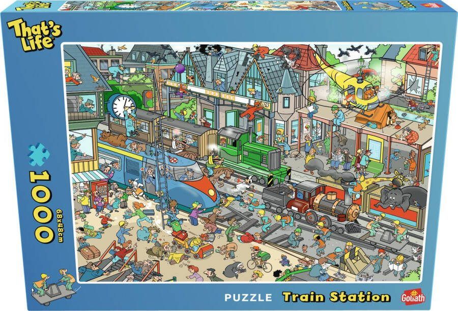 Goliath That's Life: Train Station Edition 1000 Puzzelstukjes Legpuzzel (68x48cm)