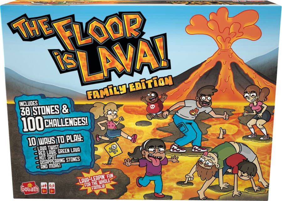 Goliath De Vloer is Lava: Familie Editie Actiespel Het lava-springspel voor de hele familie!