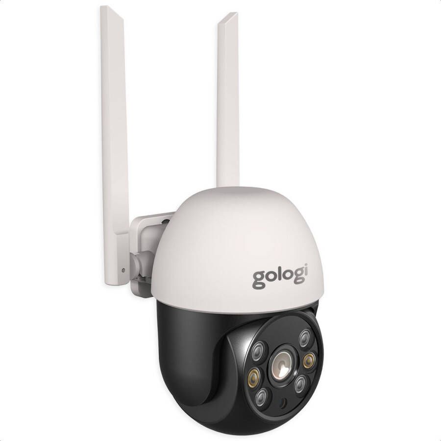 Gologi outdoor camera Buiten camera met nachtzicht Beveiligingscamera IP camera Security camera 4x Digitale zoom 3MP Met wifi en app
