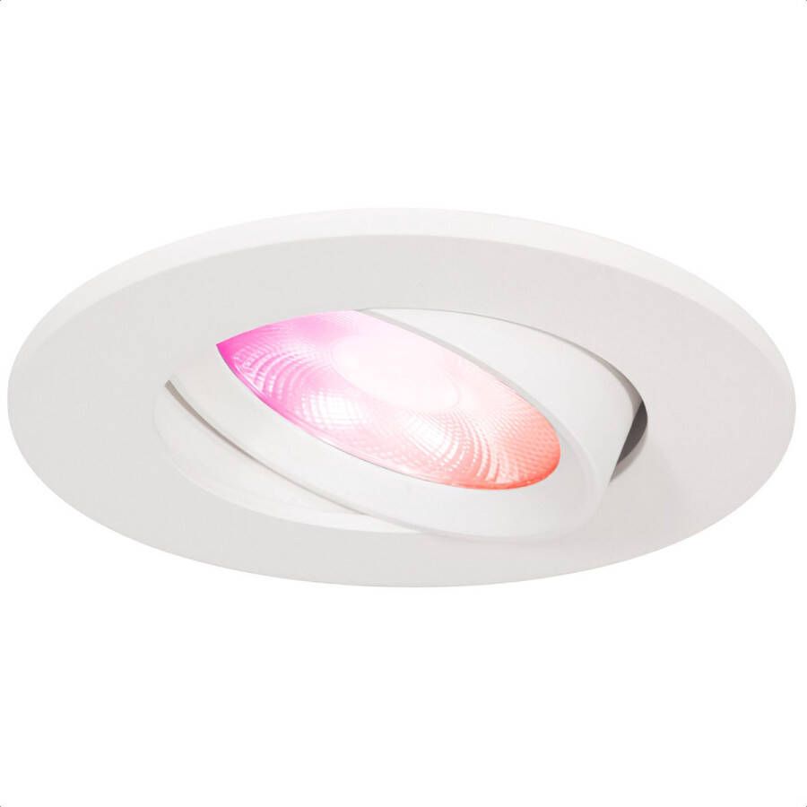 Gologi Slimme Inbouwspots Smart LED Downlight Dimbaar Kantelbaar RGB+CCT Licht Gu10 LED Lamp Wit