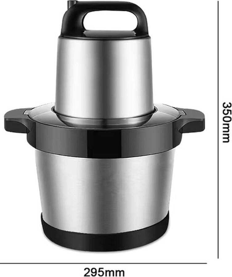 GoMyShop.nl 6L Keukenmachine Elektrische Keukenmachine Blender Vleesmolen – Groentesnijder – Kleine Keukenmachine – Vleesmolen – Mixer – Elektrische Keukenmachine met 2 Snelheden 1500W