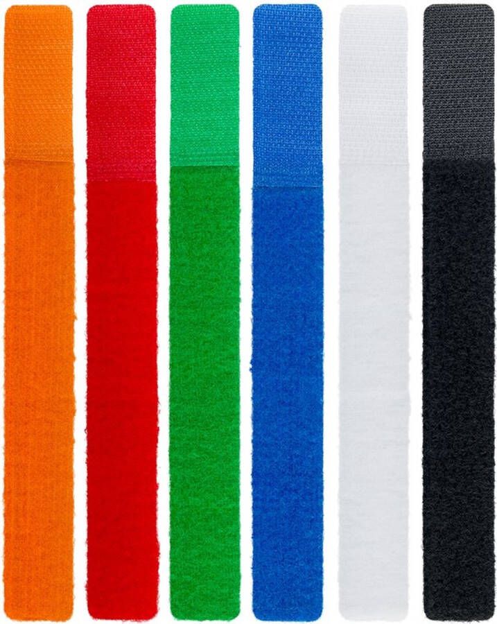 Goobay Klittenband kabelbinder 17 centimeter 6 kleuren