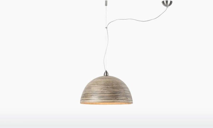 GOOD&MOJO Good & Mojo Dubbele Hanglamp – HALONG – Bamboe – Naturel Product Met gloeilamp: Nee