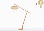 GOOD&MOJO Vloerlamp Cango Bamboe Zwart 175x60x207cm Scandinavisch Bohemian Staande lamp voor Woonkamer Slaapkamer - Thumbnail 3