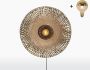 GOOD&MOJO Wandlamp KALIMANTAN Naturel Zwart Bamboe Large (87x20cm) Met Gouden LEDlamp - Thumbnail 1