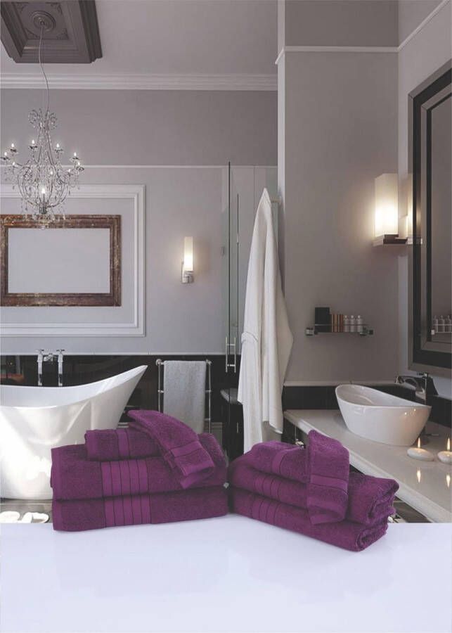 Good morning Badlaken Uni Towels Katoen walkfrottee bies 500 GSM effen zonder ophangbeugel (2 stuks)