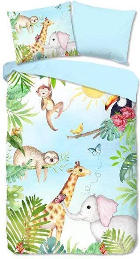 Good Morning Bambini Dekbedovertrek Junior 120x150 cm Aqua