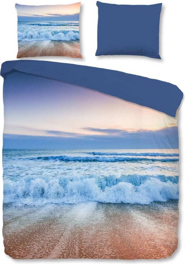 Good Morning Blue Sea Dekbedovertrek Tweepersoons 200x200 220 cm + 2 kussenslopen 60x70 cm Multi kleur