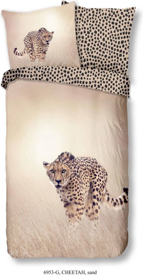 Good Morning Cheetah Dekbedovertrek Lits-jumeaux 240x200 220 cm Zand
