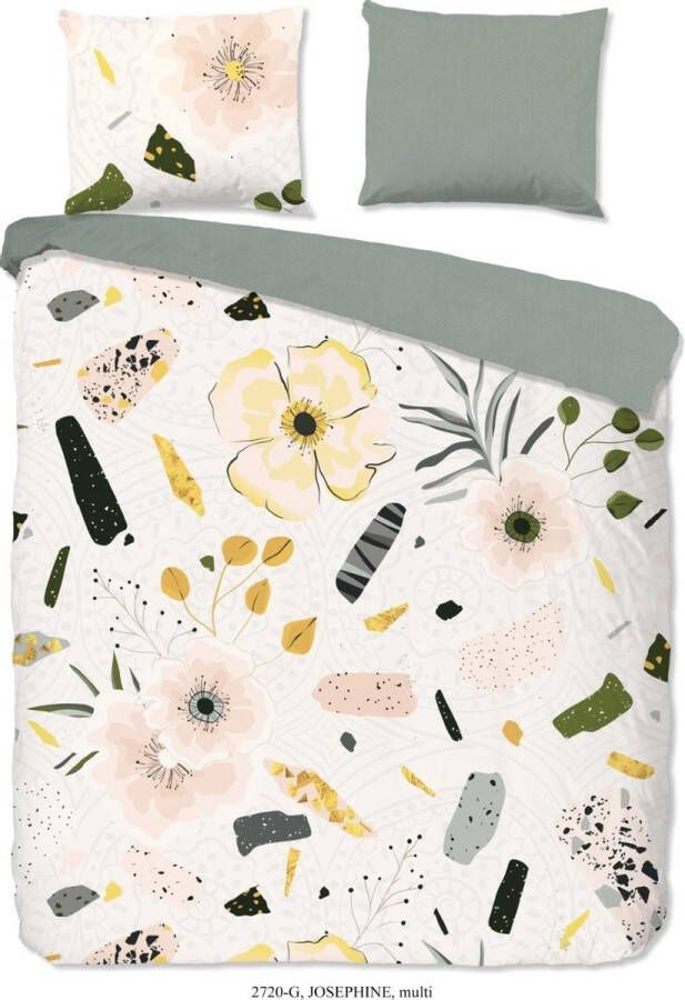 Good morning Tweezijdig te gebruiken overtrekset Josephine met bloemen (2-delig)