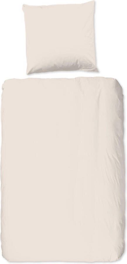 Good morning Overtrekset Uni 100% katoen renforcé 135x200 effen rits wit (2-delig)