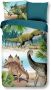 Good Morning Kinder Dekbedovertrek Katoen Dino multi 140x200 220cm - Thumbnail 1