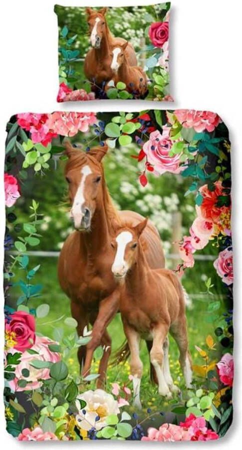 Good Morning Foal Dekbedovertrek Katoen 1-persoons (140x200 220 Cm + 1 Sloop) Multi