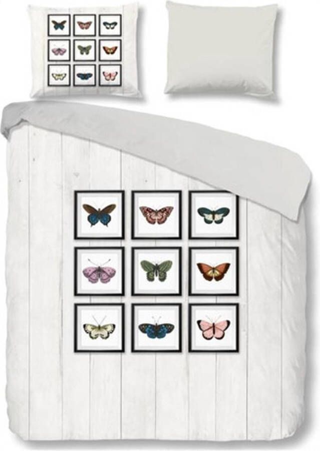 Good Morning Jaylee Dekbedovertrek Tweepersoons 200x200 220 cm Vlinders