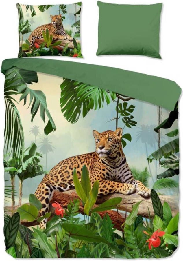 Good Morning Jungle Dekbedovertrek Lits-jumeaux 240x200 220 cm Groen