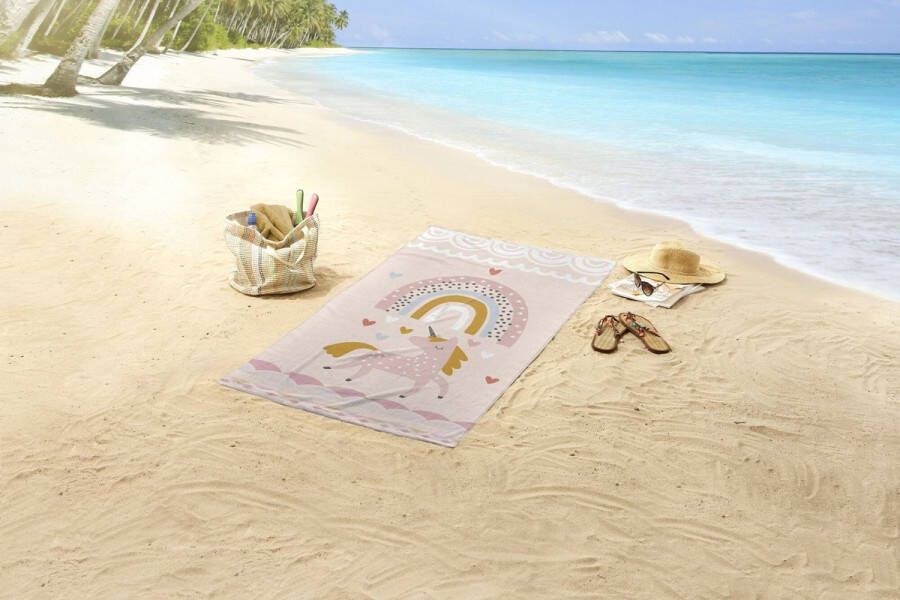 Good Morning Strandlaken 75x150 poly velours kids no.7126 multi