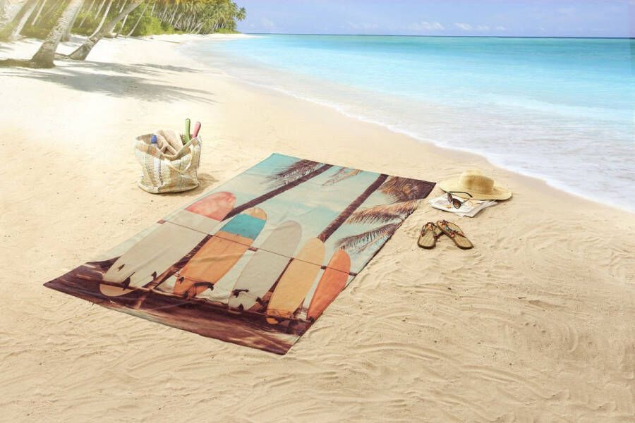 Good morning Strandlaken Vintage Motief surfplanken droogt snel (1 stuk)