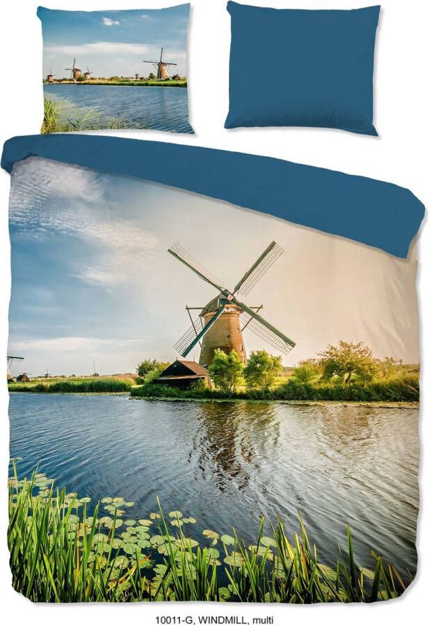 Good Morning Windmill Dekbedovertrek Lits-jumeaux 240x200 220 cm Multi kleur