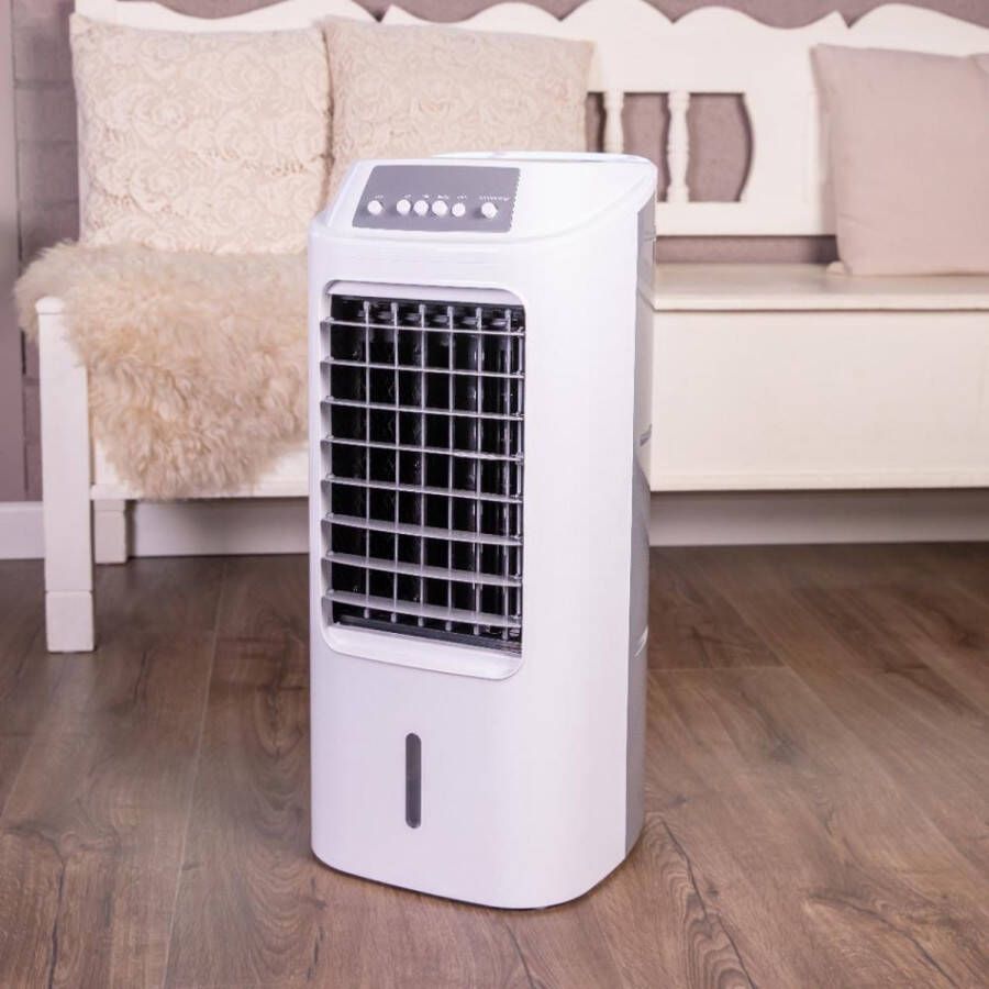 GoodVibes Mobiele Aircooler Luchtkoeler Luxe Ventilator 6 liter Wit