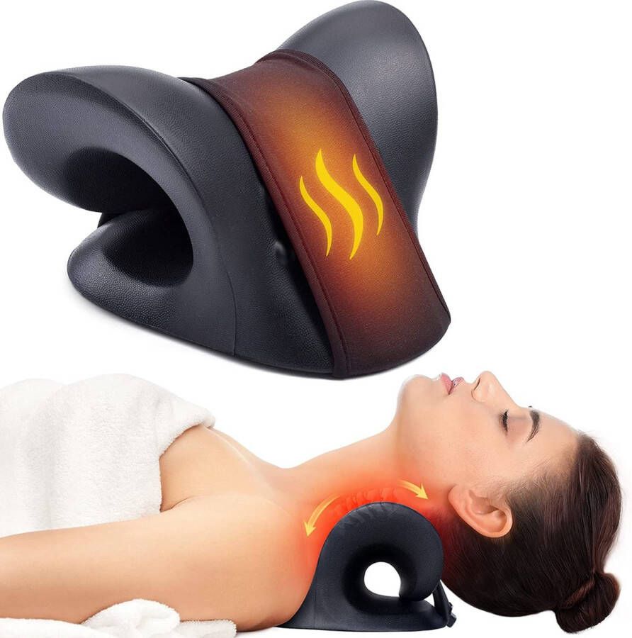 Good4You Nekstretcher Warmtefunctie Nekmassage Apparaat Massagekussen Neck Releaser Nekkussen