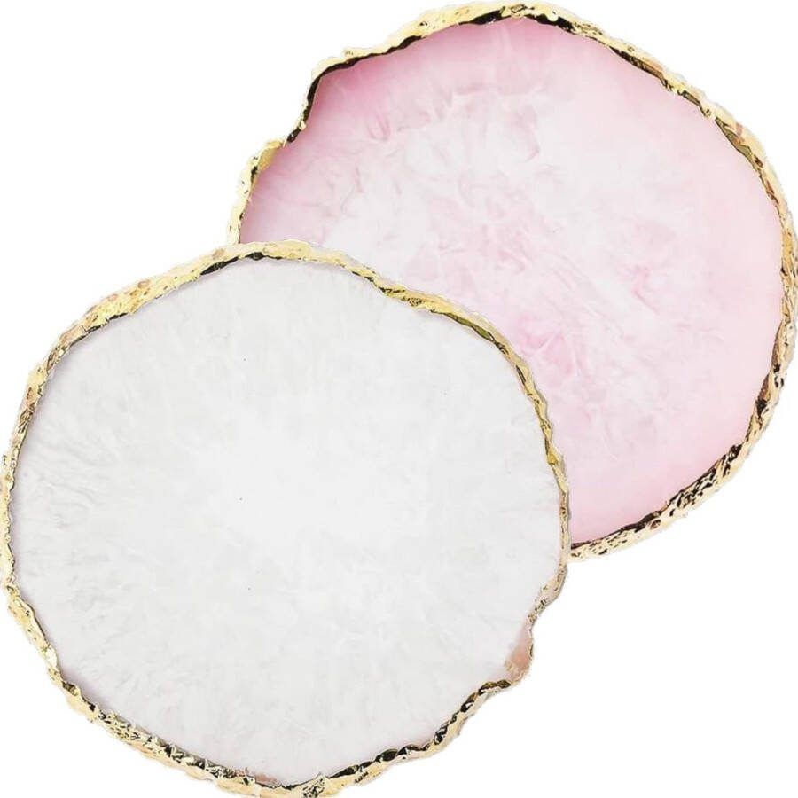 Goodbitz Nageldisplay 2 stuks Nagel display Nagel palet Nagelpalet Gellak palet Nagelsteen Nailart display Nailstone Nailart palette Schilderspalet Professioneel ROZE EN WIT