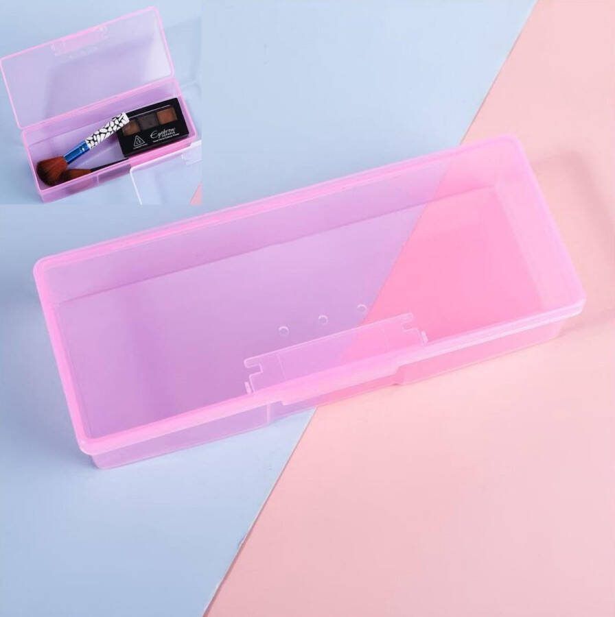 Goodbitz Opbergdoos manicure Opbergdoosjes Opbergdoosje Opbergdoos met deksel Opbergbox Nailart penselen Gereedschap Organizer Manicureset Desinfecteerbaar Penselen Etui Manicure tools Nagelvijl